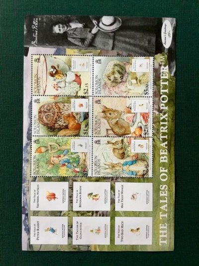 画像1: LAST ONE！ピーターラビットの切手シート   The Tales of Beatrix Potter 　世界一有名なウサギ　　