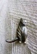 画像5: お座り猫のブローチ　スターリングシルバー　アクセサリー (5)