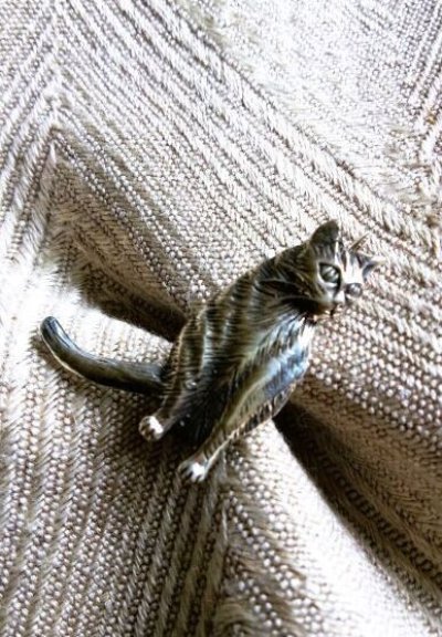 画像1: お座り猫のブローチ　スターリングシルバー　アクセサリー