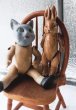 画像2: ジャーマンアンティーク 　　オールビスク 猫 　１２，３cm 　リンバッハ (2)