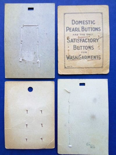 画像1: HAPPY PRICE！ 古い時代のボタン　オリジナルカード　４種セット　B