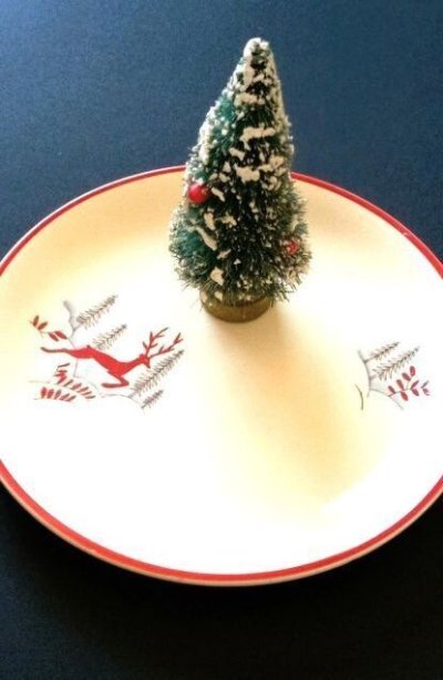 画像2: ★ ADVANT DAY６★　赤い鹿の皿　クラウン　デボン窯　ストックホルム　ケーキ皿　