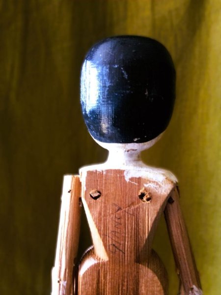 ペグドール　白い装い　オランダorドイツ製　アンティーク ペグドール オランダ人形 15cm 人形の家 from LONDON - SNAP