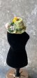 画像3: 若草色のフラワーハット　E　人形用    麦わら帽子  ミニチュアサイズ　 (3)