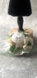 画像4: 白のフラワーハット　A　人形用    麦わら帽子  　ミニチュアサイズ　 (4)