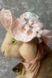 画像3: ピンクのフラワーハット　C　人形用    麦わら帽子  ミニチュアサイズ　 (3)