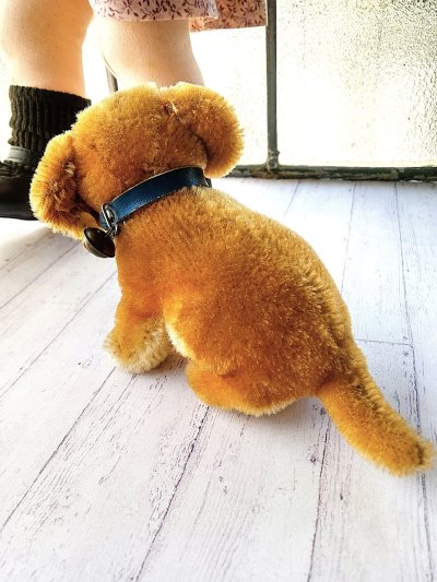 画像3: シュタイフのバジー　仔犬ころころ　お座り　ヴィンテージドッグ　１０ｃｍ