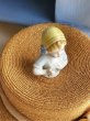画像8: ハーフドール　陶器　５，３ｃｍ　ピンクッションドール　窓辺のオブジェ (8)
