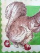 画像2: リスのハンカチ　ヴィンテージ　モスグリーン (2)