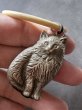 画像3: アンティークの猫のがらがら　ヴィクトリアンキャット　シルバーベビーラトル　　 (3)