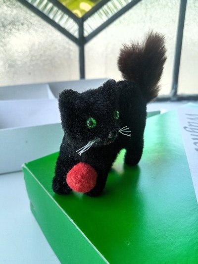 画像1: 小さな黒猫さん　ヴィンテージ　WAGNER　旧西ドイツ　KUNSTLERSCHUTZ