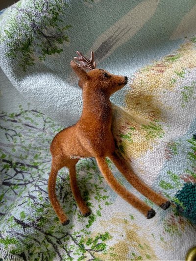 画像1: 森の動物　牡鹿　ワグナー　WAGNER　kunstlerschutz　ハンドメイドアニマル
