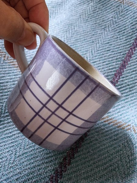 画像3: ブルーチェックのマグカップ　スモールサイズ　ANTA　 SCOTLAND (3)