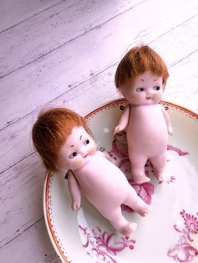 画像3: Hertwig　ビスク ドール　おかっぱ頭の坊や　ふたり　ドイツ　アンティーク