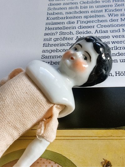 画像3: チャイナショルダードール　人形の家　１２，５ｃｍ　アンティーク　チャイナヘッド　　