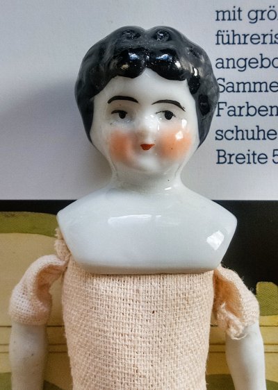 画像1: チャイナショルダードール　人形の家　１２，５ｃｍ　アンティーク　チャイナヘッド　　