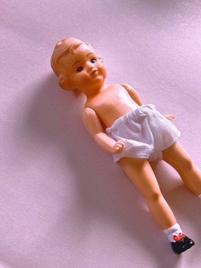 画像1: ドイツのプラスティックドール　Lissi doll　リジードール　巻き毛の女の子　A