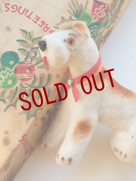 画像2: バニラ色のわんこ　テリア　古い時代のハンドクラフト　Kunstlerschutz (2)