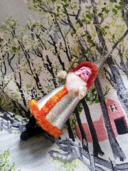 画像4: 青い目のサンタクロース　アンティークのツリーオーナメント　B (4)