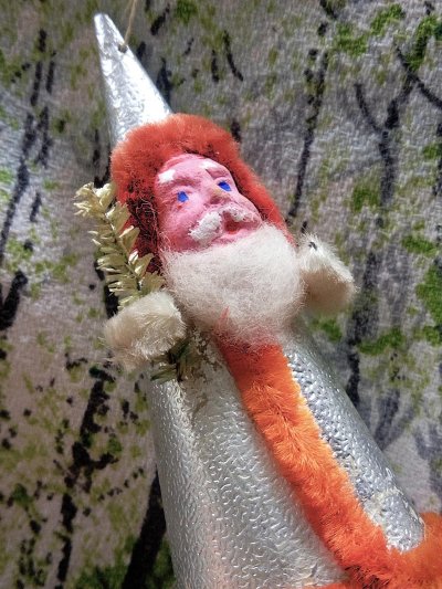 画像3: 青い目のサンタクロース　アンティークのツリーオーナメント　B