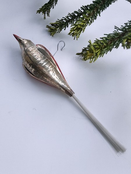 画像4: 小鳥のグラスオーナメント　チェコ　ガラス細工　アンティーク　デコレーション (4)