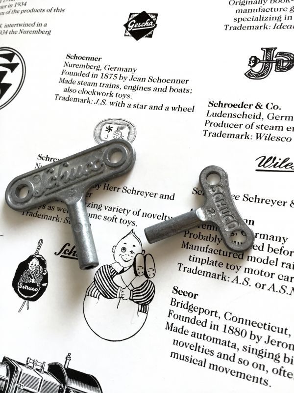 ねじ巻きトイ用のネジ ２サイズ シュコー Schuco社 ドイツ ブリキのおもちゃ Snap