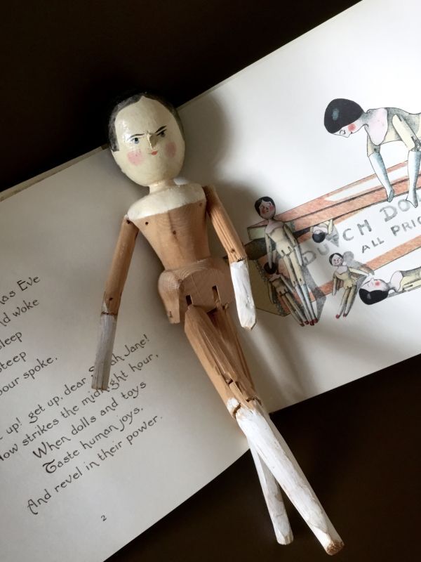 ペグドール オランダ人形 ２９ｃｍ 人形の家 アンティーク ウッデン ...