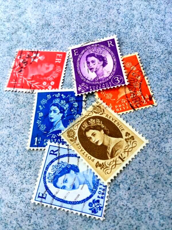 エリザベス女王 切手のセット イギリス クラフトにも B - SNAP